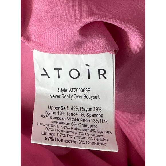 ATOIRE Never Really Over Bodysuit Pink T Sz. 4 - Picture 8 of 12